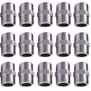 Combo Kép inox D15 ren ngoài 2 đầu inox (D15 ~ ren 21 PVC), loại xịn inox 304, tân á đại thành online