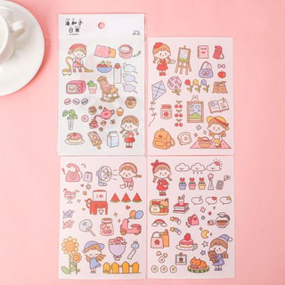 Sticker set 4 miếng siêu xinh