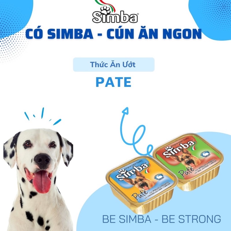 Pate Simba cho chó vị Gà & Gan