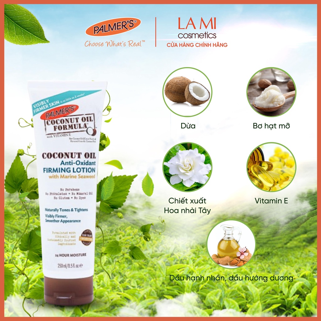 Lotion săn chắc da, ngăn ngừa rạn da tuổi dậy thì Palmer's (Vùng mông, đùi, bắp tay) 250ml
