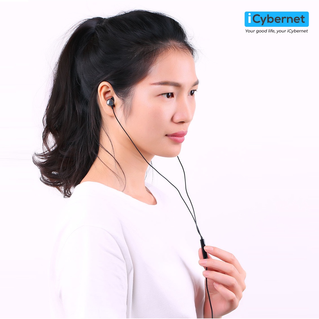 Tai nghe có dây nhét tai ICYBERNET REMAX RM-512 - Hàng Chính Hãng