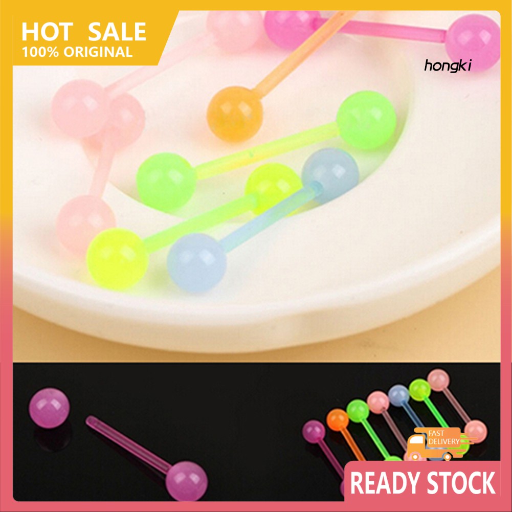 Set 7 Khuyên Cơ Thể Dạ Quang Phát Sáng Trong Bóng Tối Độc Đáo