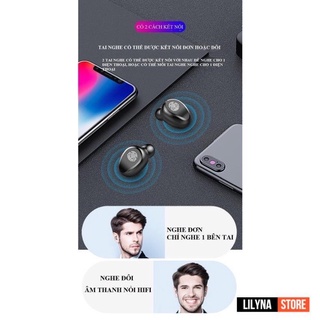 Tai nghe không dây F9 Tws 5.0 quốc tế không dây cảm ứng, tai nghe bluetooth f9 chống nước tích hợp sạc dự phòng