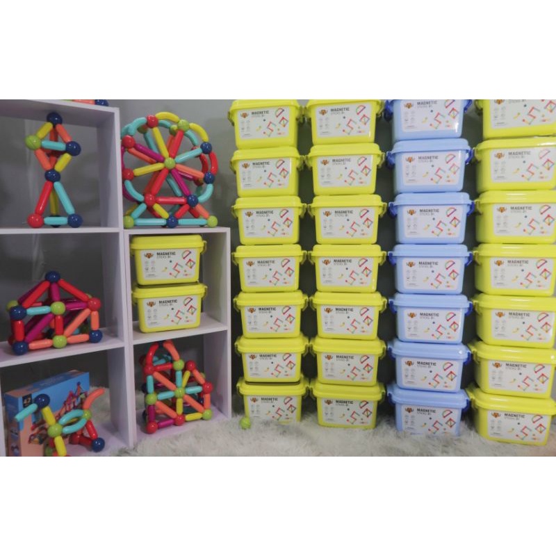 Bộ xếp hình nam châm, bộ nam châm xếp hình thông minh Cao cấp