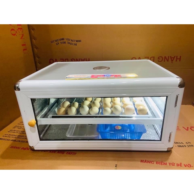 Máy Ấp Trứng Ánh Dương Đảo Tự Động 56 Trứng thùng hợp kim cao cấp