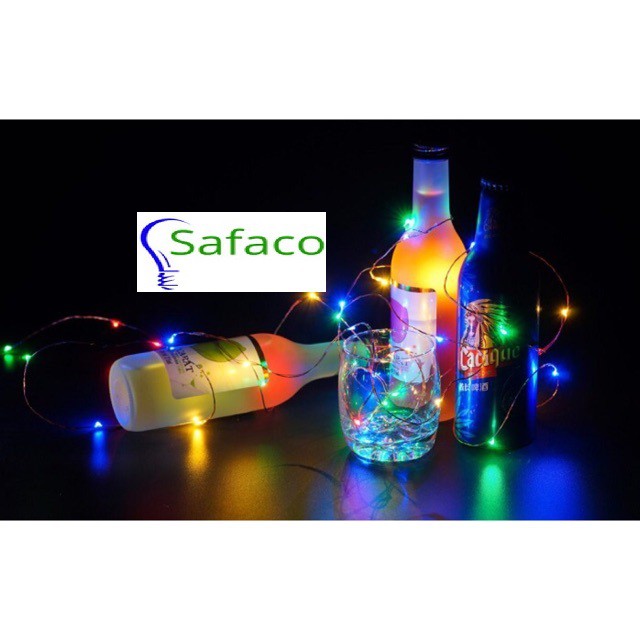 Dây đèn LED đom đóm 4 màu dùng pin AA