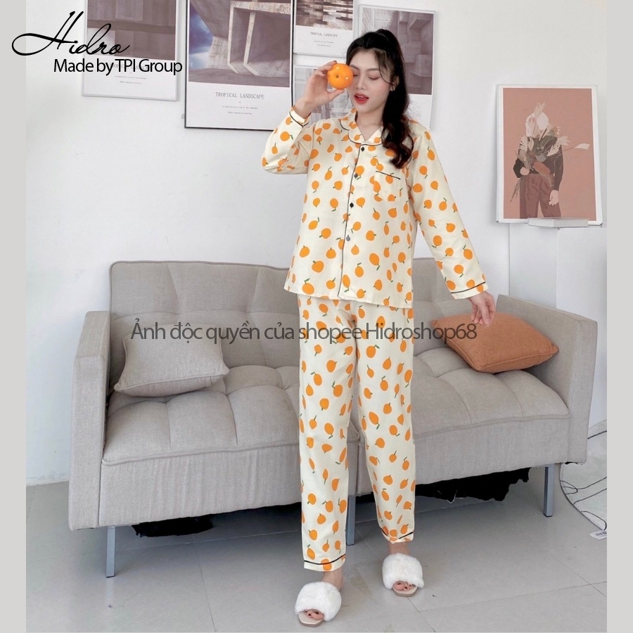 Bộ ngủ pijama tay dài quần dài chất đẹp NoBrand