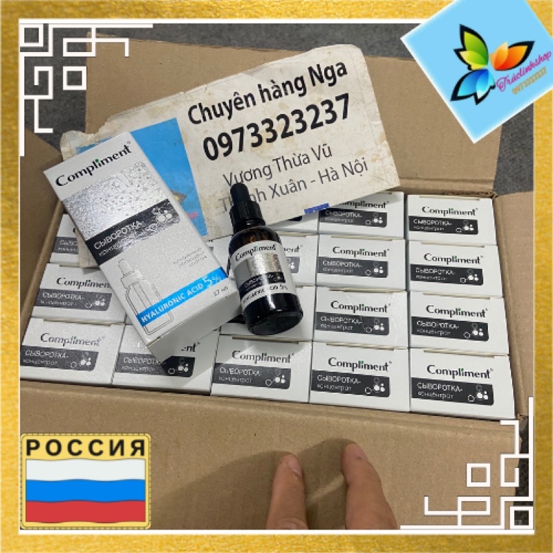 Serum Compliment Hyaluronic Acid 5% cấp nước bù ẩm cho da 27ml