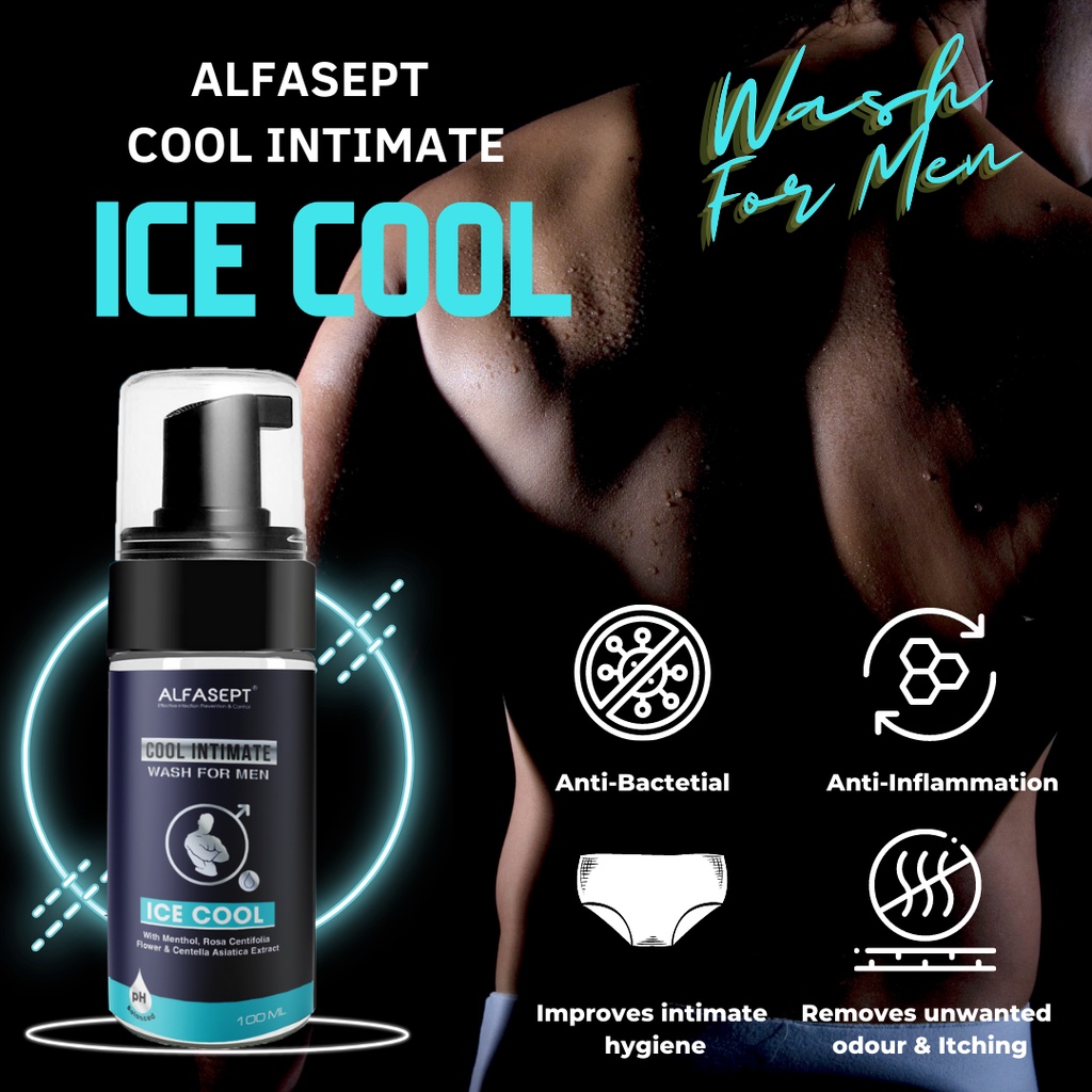 Bọt vệ sinh nam ALFASEPT Ice Cool bạc hà mát lạnh 100ml