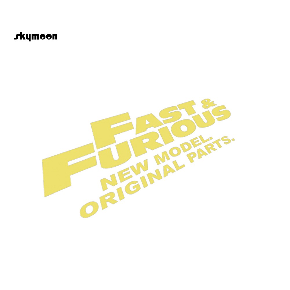 Fast Furious Car-Styling Truck Body Window Decals Reflective Sticker Decor