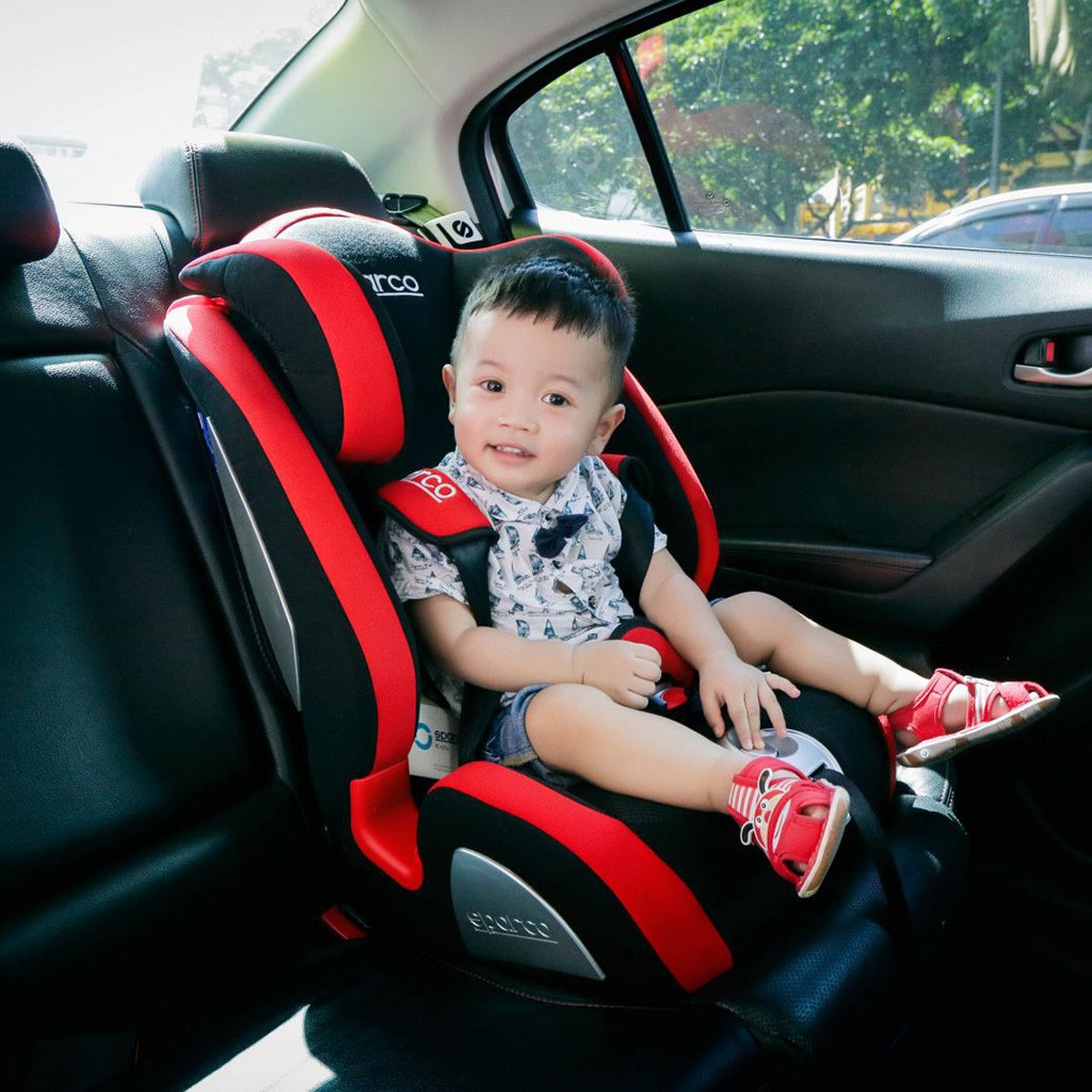 Ghế Ngồi Ô Tô An Toàn CAO CẤP Cho Trẻ Em Sparco Child Seat F1000K Bé Từ 9 Tháng - 12 Tuổi (nhiều màu sắc)