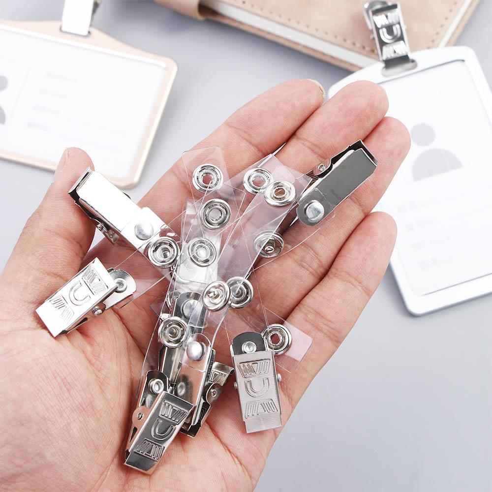 Kẹp Giữ Thẻ ID / Thẻ ID Bằng Kim Loại Tiện Dụng Cho Trường Học
