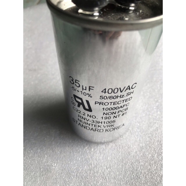 Tụ điện 35uf  dùng cho máy phát điện