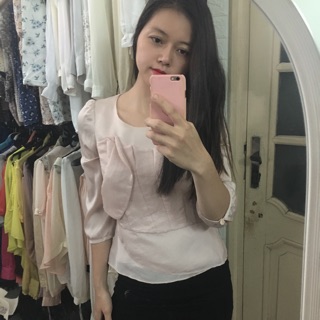Áo sơ mi lụa Hàn quốc