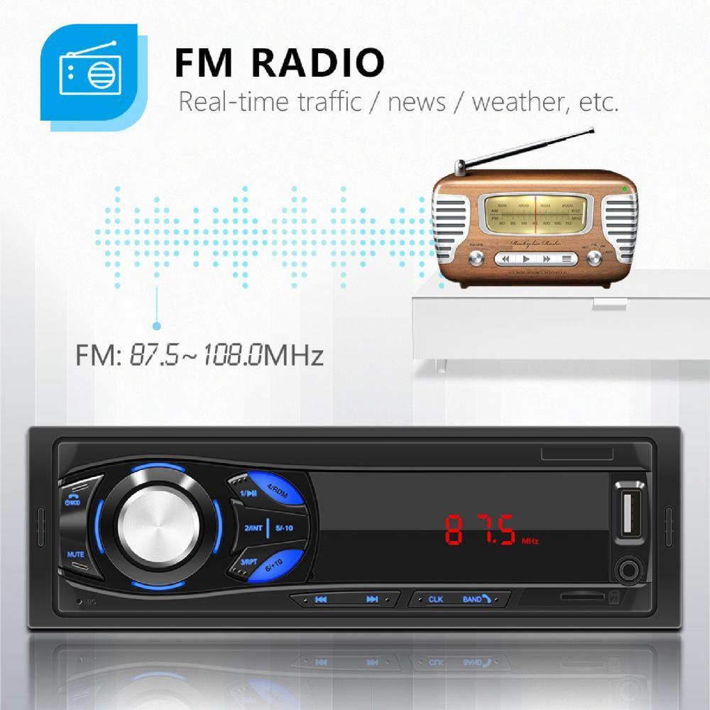 JONYE Máy Phát Nhạc MP3 FM / USB / AUX Rảnh Tay Cho Xe Hơi