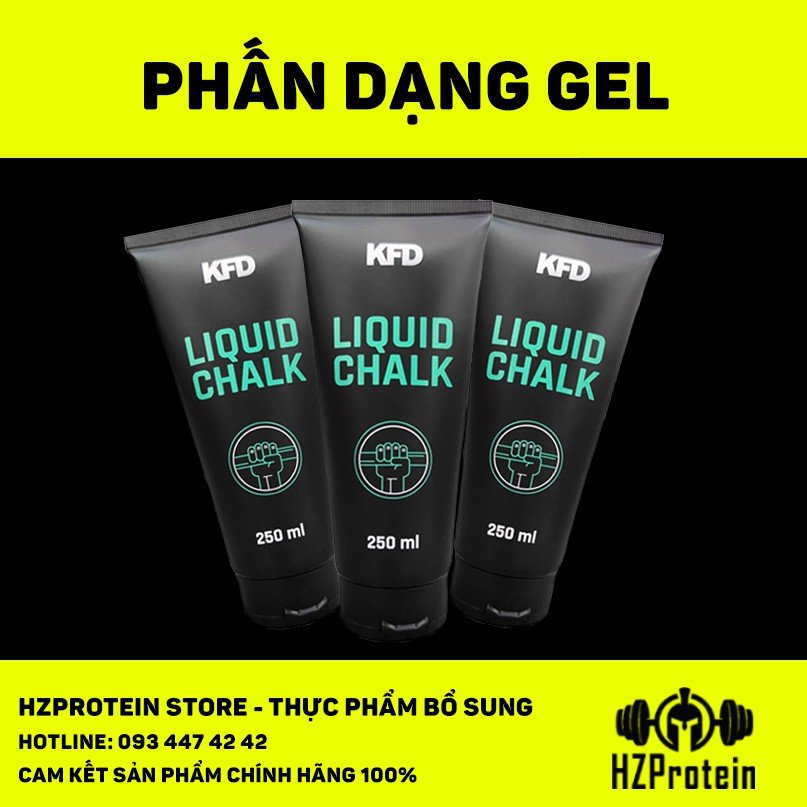 KFD LIQUID CHALK, PHẤN TẬP GYM, CỬ TẠ,THỂ DỤC DỤNG CỤ DẠNG GEL TIỆN DỤNG - 250 ml