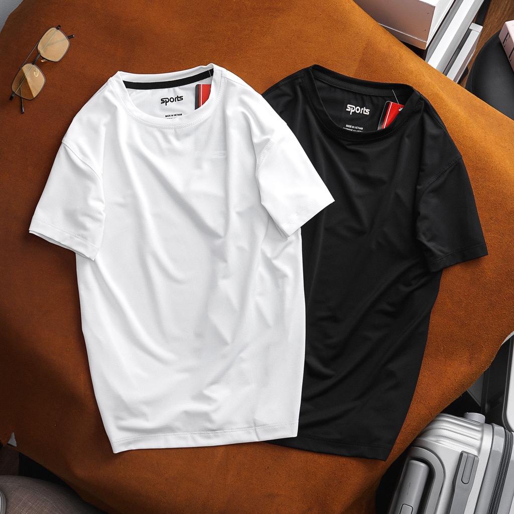 Áo thun bé trai 8-17 tuổi size đại vải thun lạnh thể thao loại trơn 25-60kg