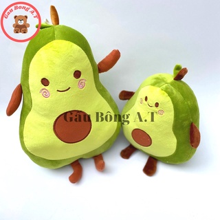 Gấu Bông Gối Ôm Quả Bơ Thú Nhồi Bông Đáng Yêu Ngộ Nghĩnh size 10-30cm