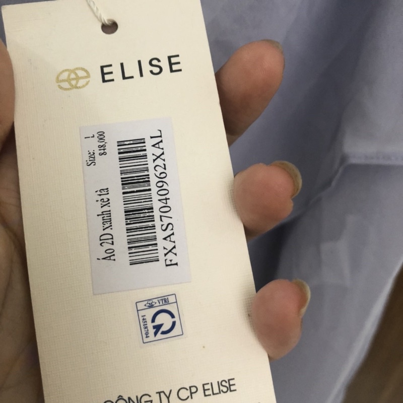 Elise newtag áo 2 dây xanh xẻ tà mới nguyên tag M/L