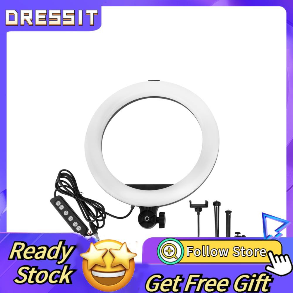 Vòng Đèn Led 10 Bóng Rgb Kèm Giá Đỡ Ba Chân Để Bàn Hỗ Trợ Live Stream / Chụp Ảnh | BigBuy360 - bigbuy360.vn