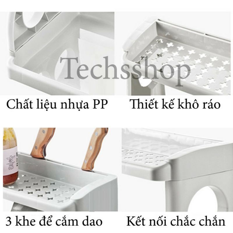 Kệ bếp đựng gia vị 2 tầng - Kệ gia vị đa năng - Kệ nhựa đựng mỹ phẩm