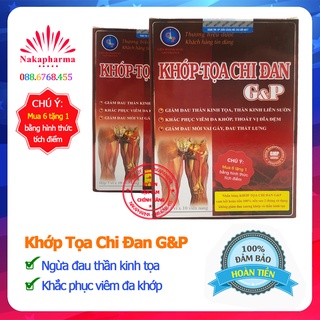 [6 TẶNG 1] Khớp Tọa Chi Đan G&P – Giảm thoái hóa đốt sống cổ, cột sống, đau nhức xương khớp, tê bì chân tay, vai gáy GP