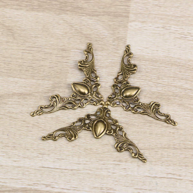 Set 24 Vỏ Bọc Góc Sách Bằng Kim Loại Phong Cách Vintage