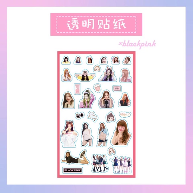 Sticker miếng dán BTS/Blackpink/Twice/Wanna One