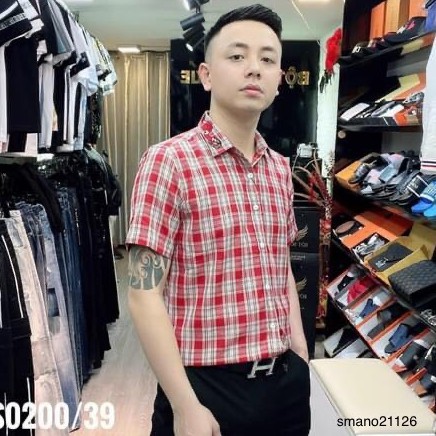 ✅[KÈM VIDEO] Aó sơ mi ngắn tay thêu đường nét hình con rắn | BigBuy360 - bigbuy360.vn