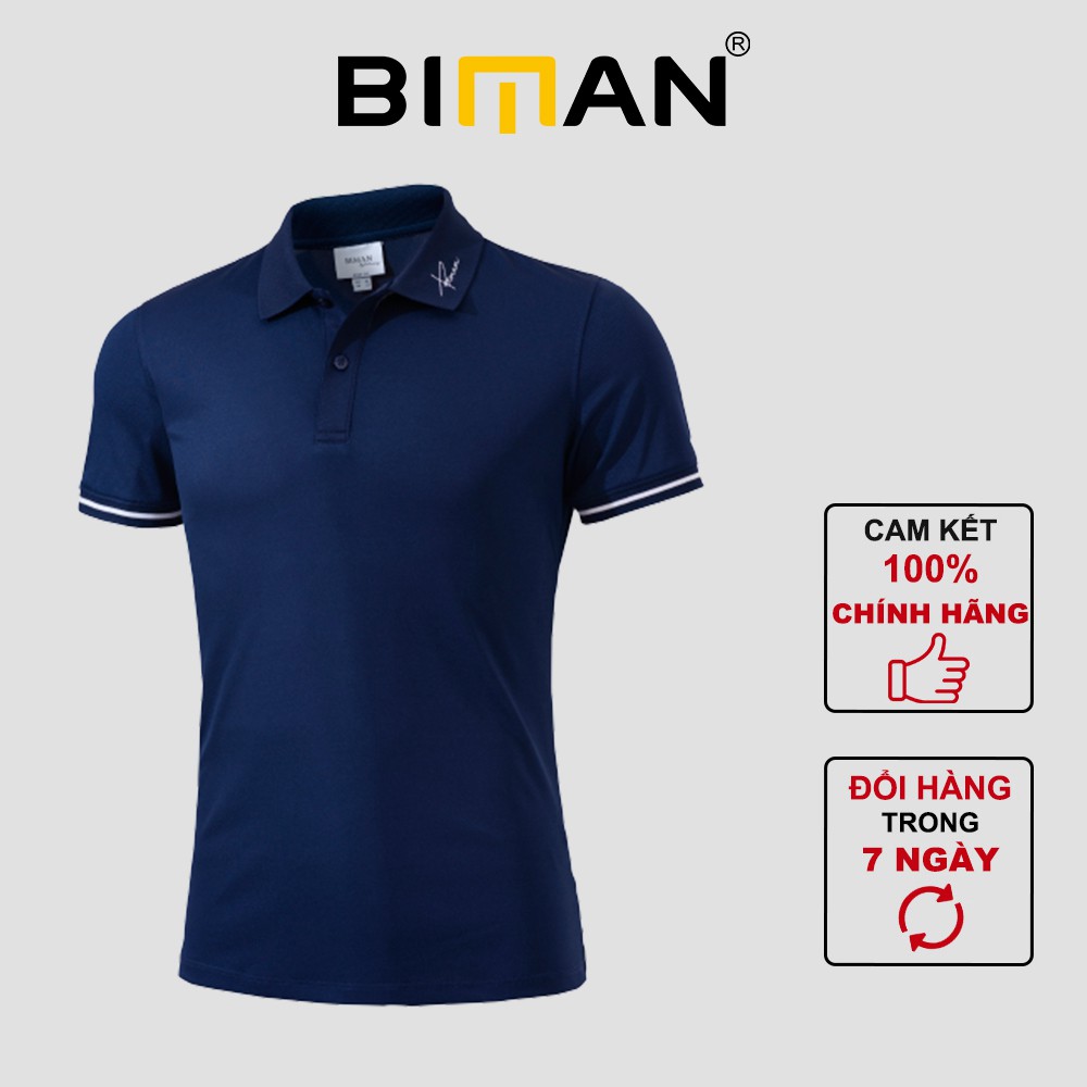 Áo polo nam thun có cổ Biman by Biluxury form bodyfit ôm vừa người lịch lãm nhiều màu 5APCT012TTS