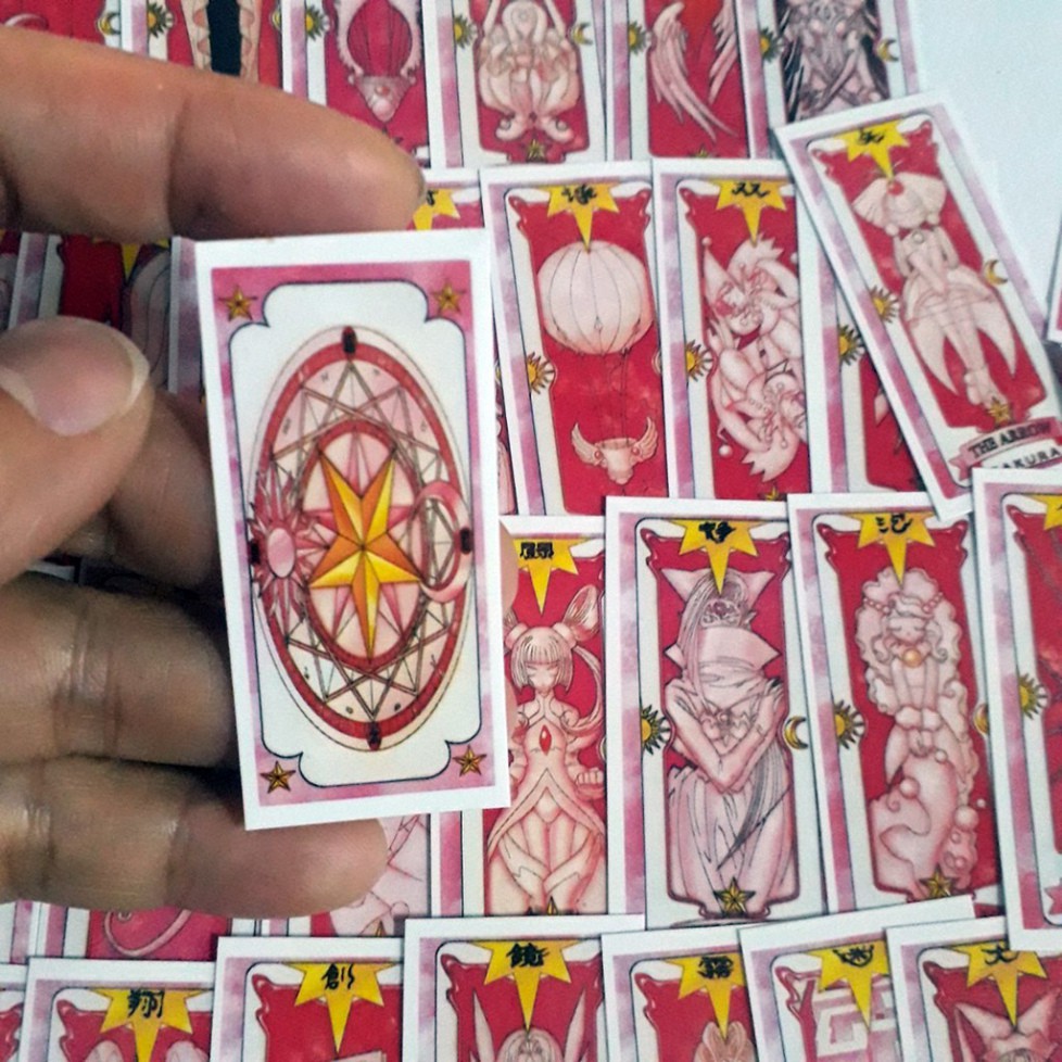 Bộ 54 sticker lá bài clow SAKURA