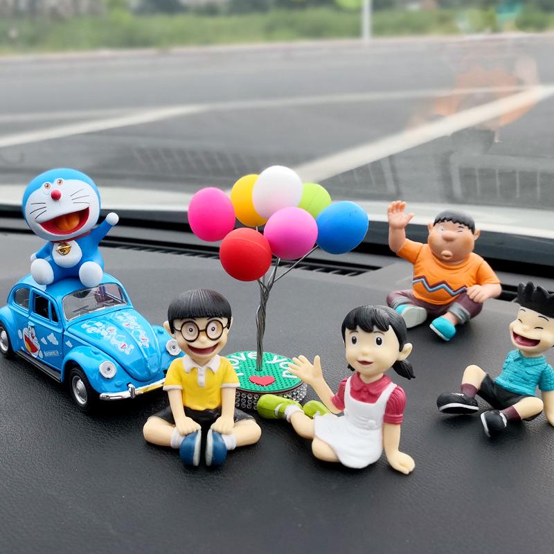 【💕Set 6 Mô Hình Doraemon Trang Trí Xe Hơi