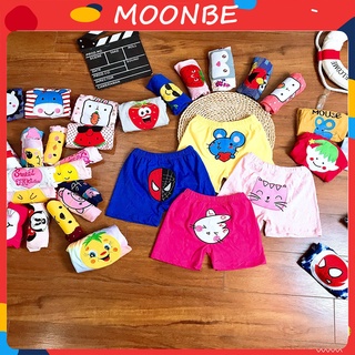 Set 5 quần mông thú hè cho bé từ 4 - 18kg chất cotton mềm mịn, thấm hút mồ hôi QDMT