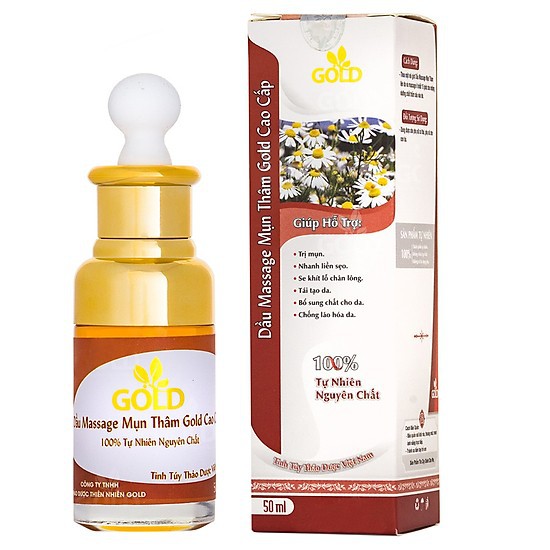 Dầu massage mụn thâm Gold cao cấp M345