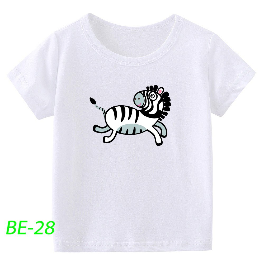 Áo thun cộc tay cho bé in Ngựa Vằn BE-28