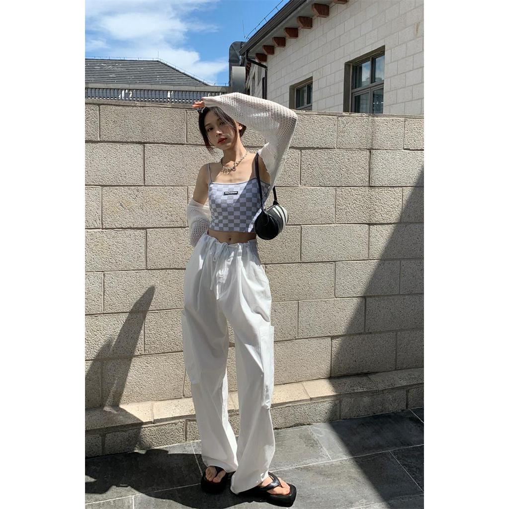 Quần Yếm Ống Rộng Phối Túi Lớn Thời Trang Mùa Hè 62116