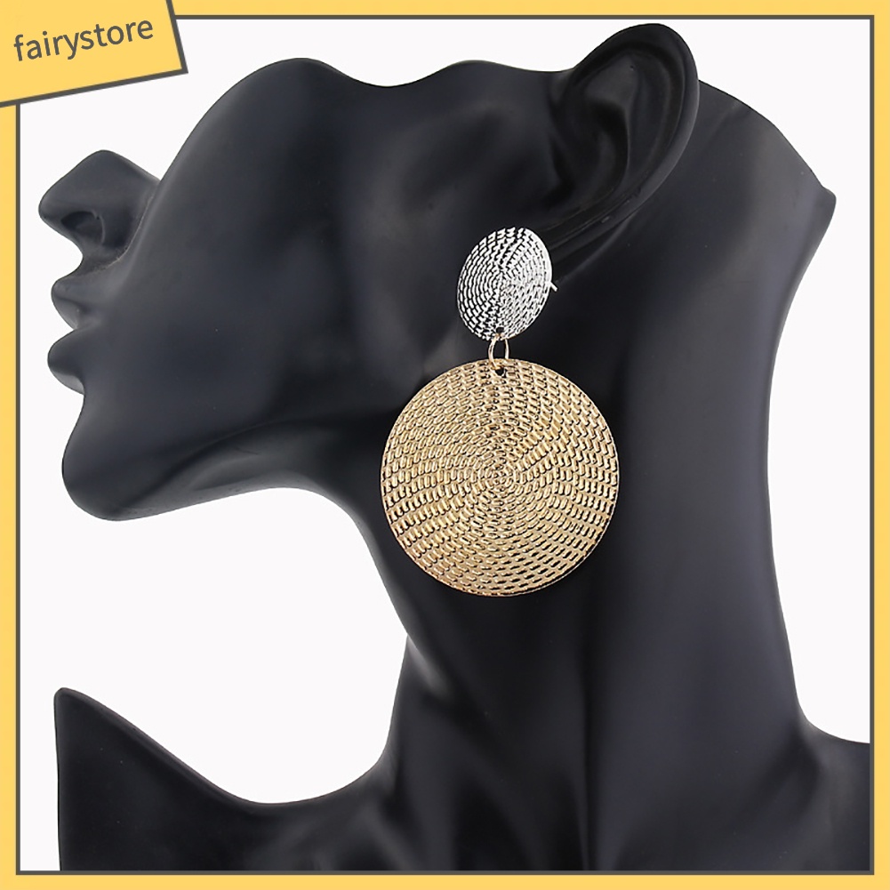 Khuyên tai mặt hình tròn cỡ lớn dành cho nữ