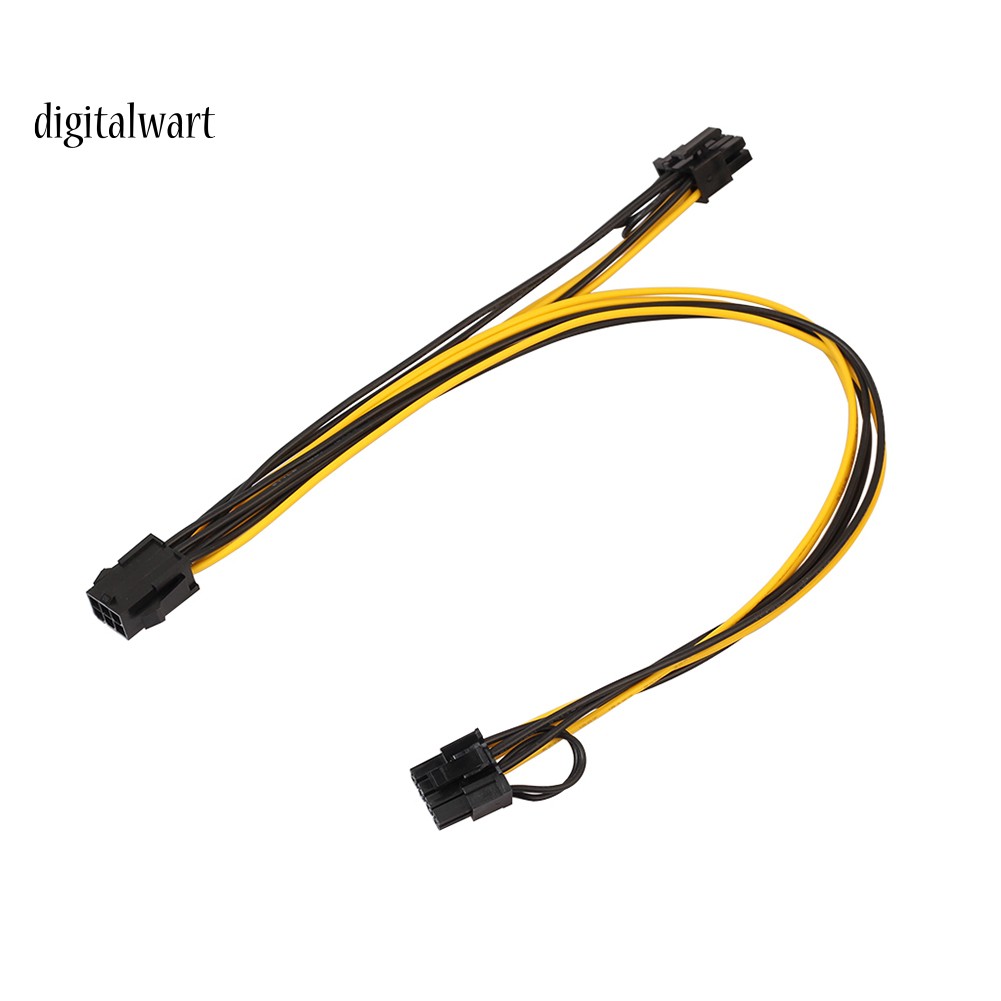 Dây cáp nối dài bảng mạch chủ 6pin sang 2 PCIe 8(6+2)pin | BigBuy360 - bigbuy360.vn