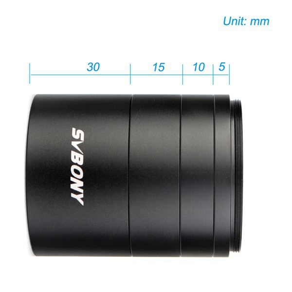 SVBONY  Bộ ống mở rộng 5mm 10mm 15mm 30mm 2 "/ M48 Giải quyết các vấn đề lấy nét trong nhiếp ảnh thiên văn