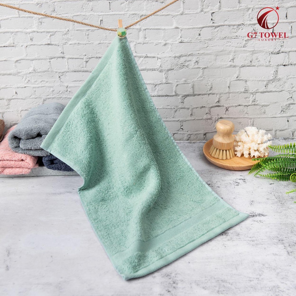 Khăn mặt cotton cao cấp G7 TOWEL-MOTTA FT03, 30x50cm, 100% sợi cotton nhập khẩu mềm mại, kháng khuẩn, thấm hút nước tốt