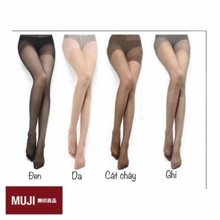 10 quần tất Muji xuất Nhật có chọn màu (còn màu ghi và màu cát cháy)