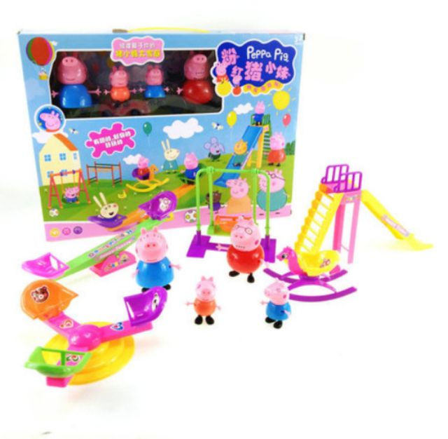 Công viên của peppa pig,mèo kitty