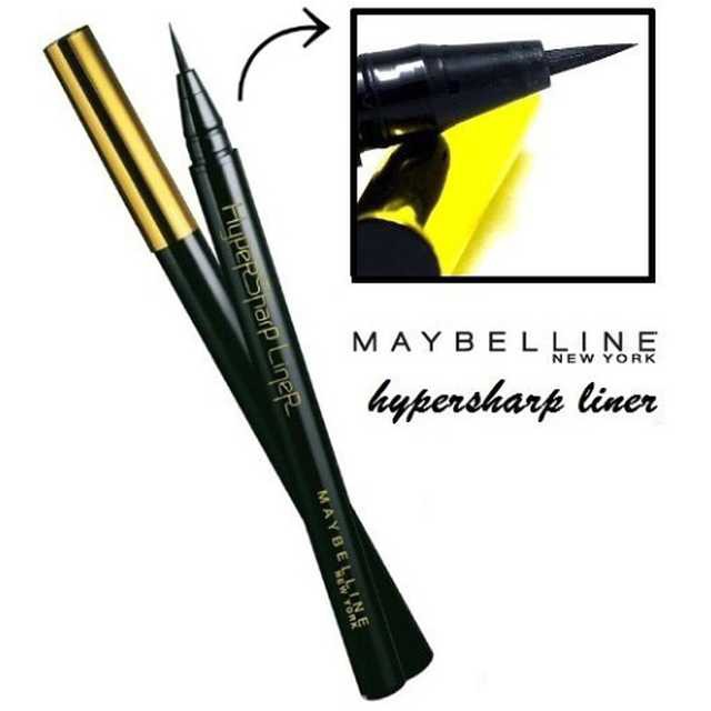 Bút kẻ mắt nước siêu sắc mảnh không lem không trôi Maybelline New York HyperSharp Liner Đen 0.5g | BigBuy360 - bigbuy360.vn