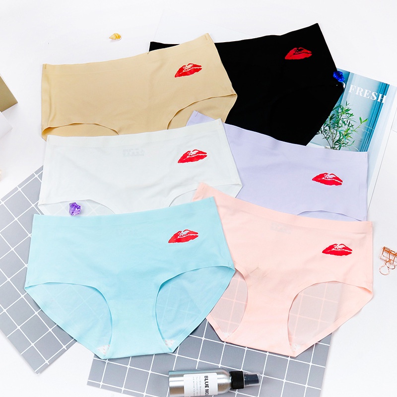 Quần Lót Nữ Cao Cấp - Quần Lót Su Trơn Hình Môi Xinh Xắn, Kháng Khuẩn AMYBRA LQ11