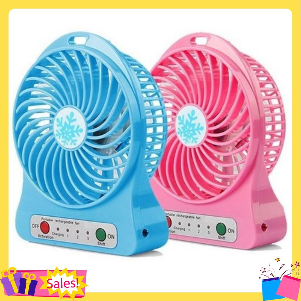 quạt 3 tốc độ mini để bàn màu ngẫu nhiên