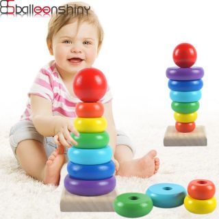 Tháp xếp chồng bằng gỗ cho bé