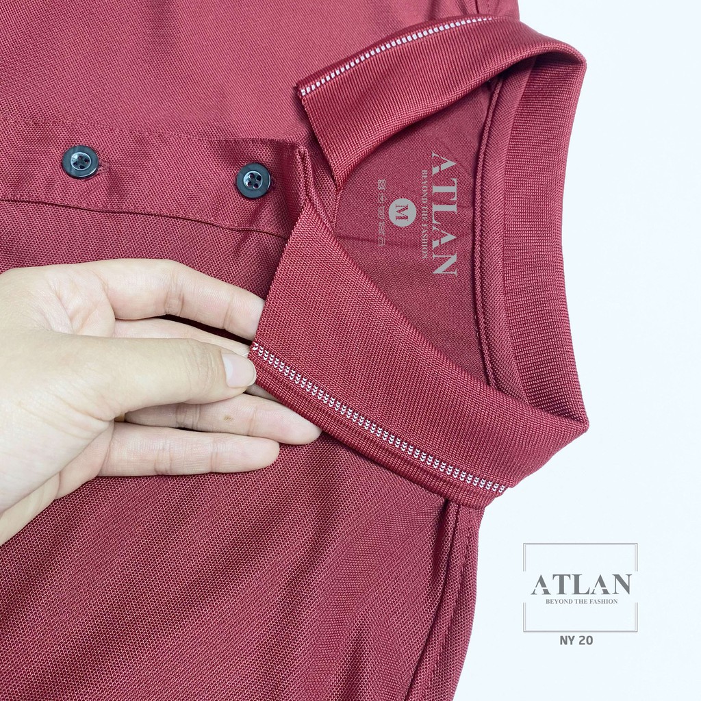 Áo Ngắn Tay Nam 💖 𝘍𝘳𝘦𝘦𝘴𝘩𝘪𝘱 💖  Áo Polo Đỏ Đô Bo Dệt Chéo Trắng -  NY20 | BigBuy360 - bigbuy360.vn