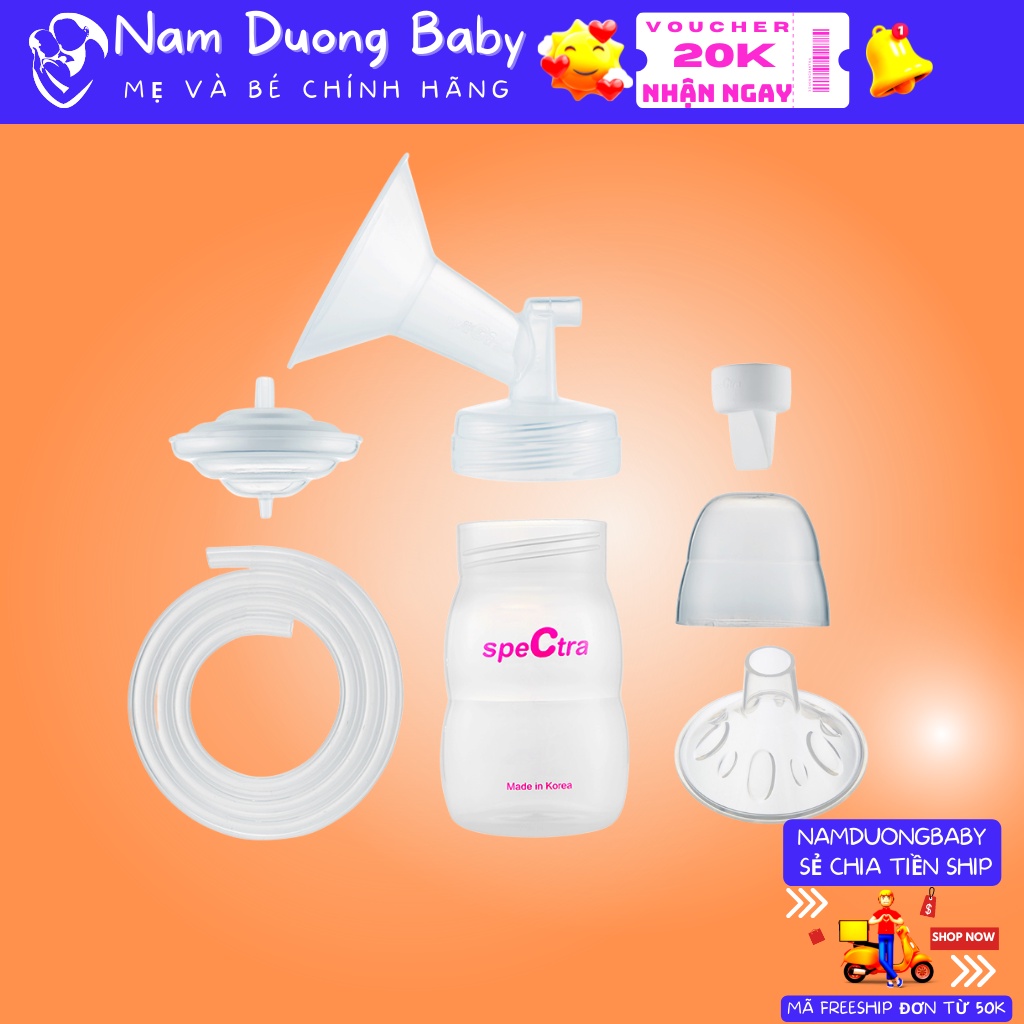 Phụ Kiện Máy Hút Sữa Spectra ( lẻ đủ bộ) chính hãng dùng cho các máy hút sữa Spectra