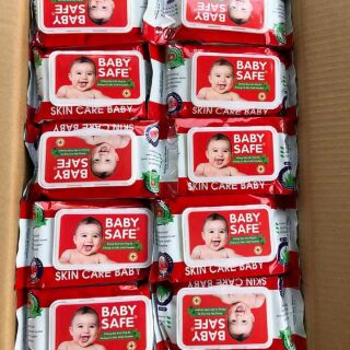 Combo 10 khăn ướt Baby safe 80g