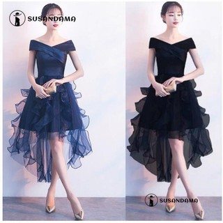 Đầm cocktail hở vai thanh lịch cho nữ
